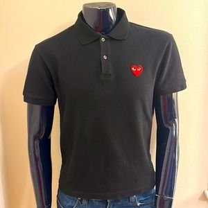 Comme Des Garçons PLAY Black Polo